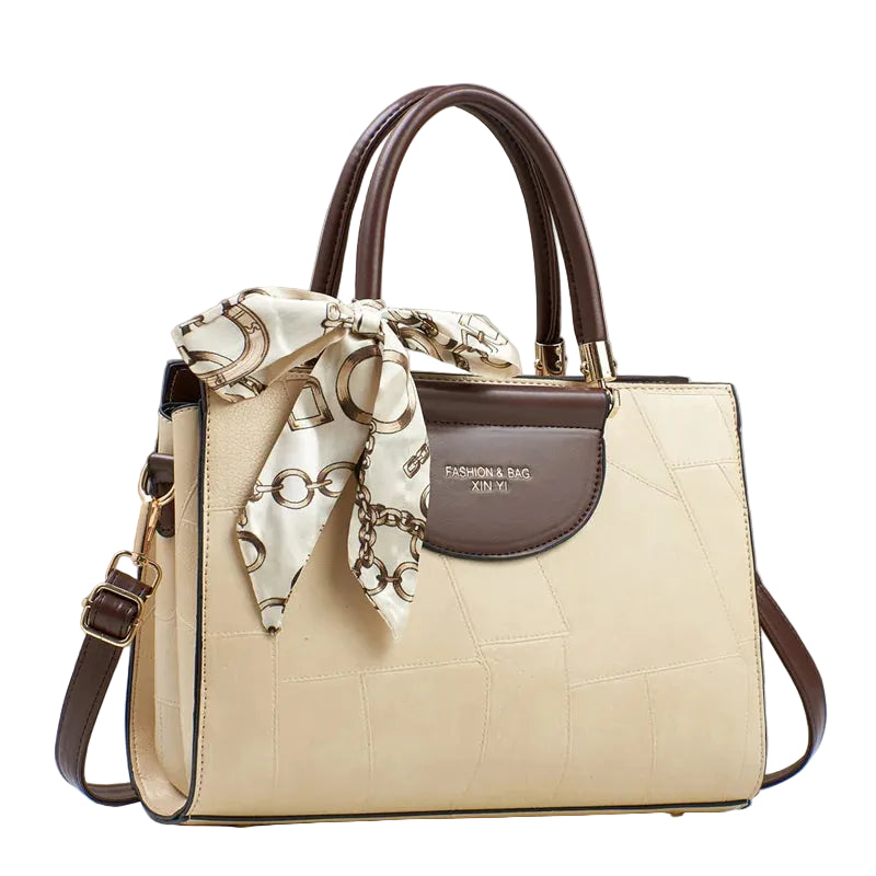 Bolso tote estructurado con huecos (cierre de cremallera + correa extraíble)