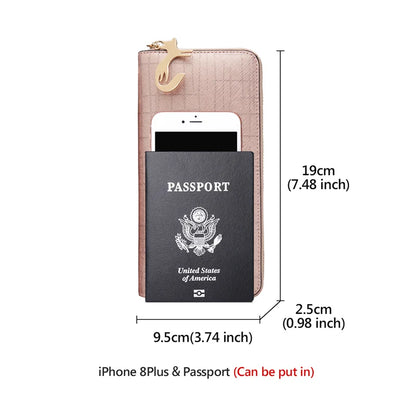 The Saffiano Foxer Luxe Zip Wallet