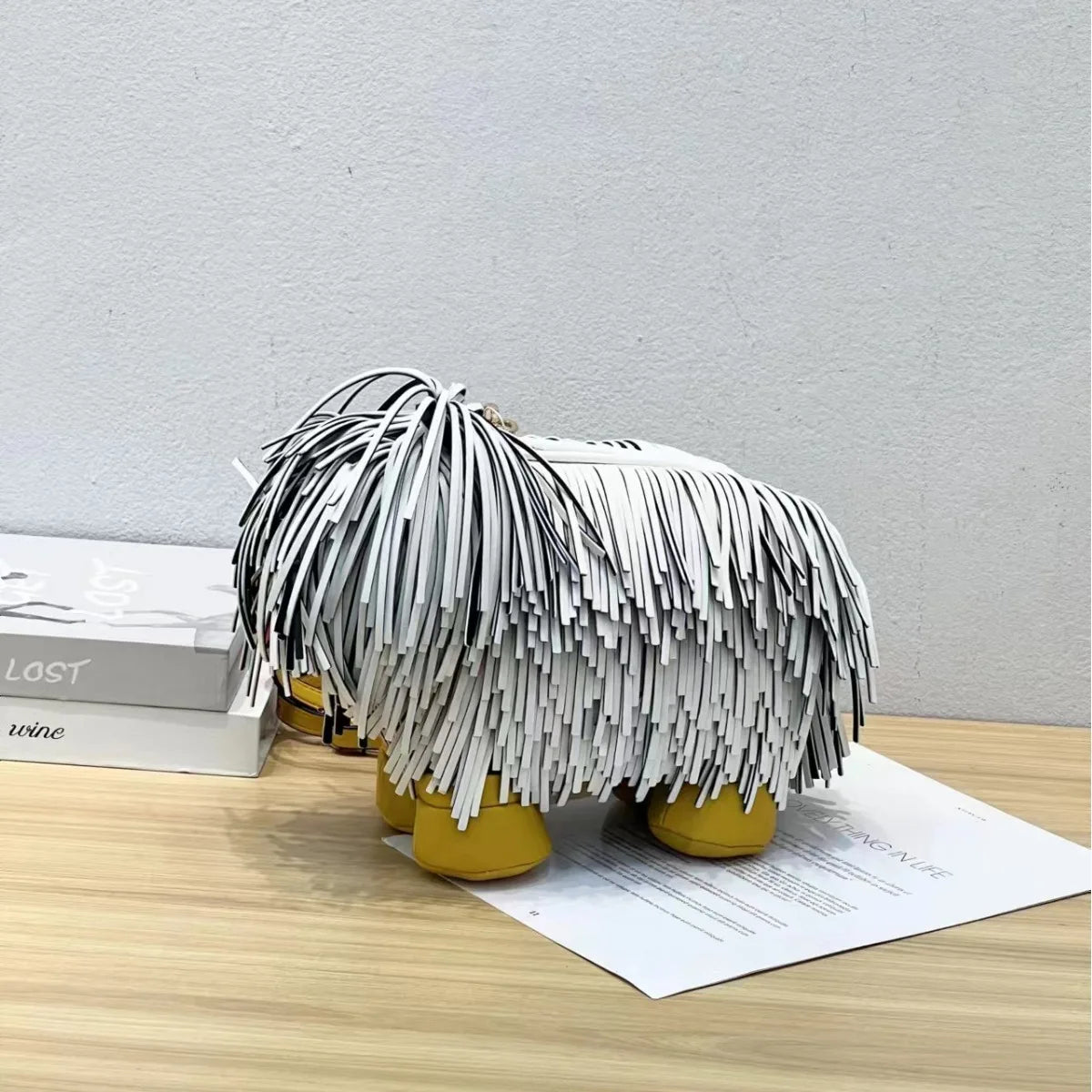 Shearling Pup Crossbody Bag