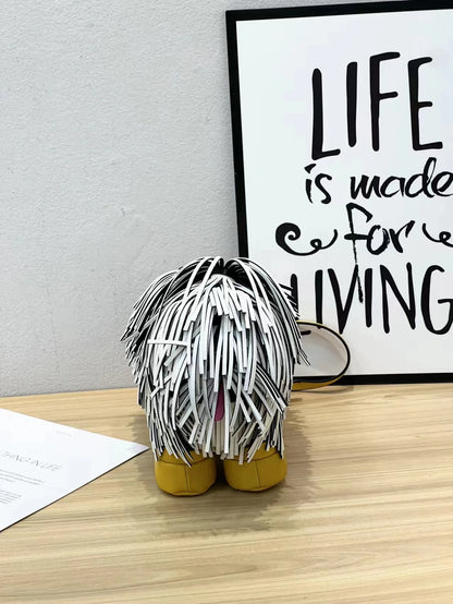 Shearling Pup Crossbody Bag