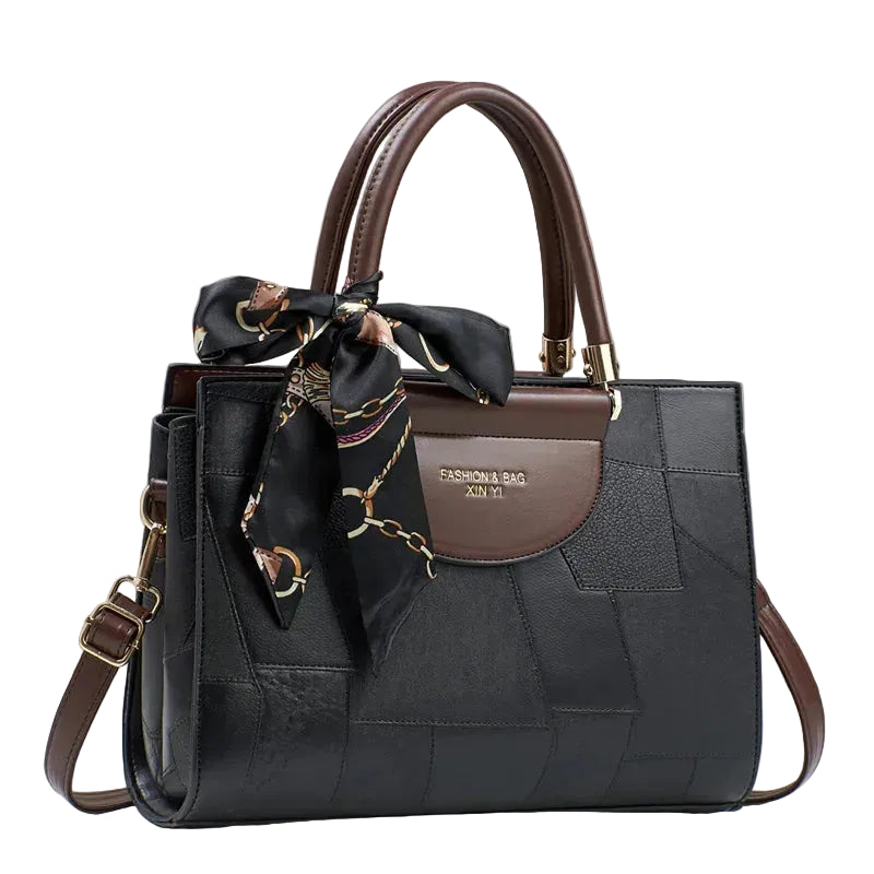 Structured PU women shoulder tote bag with removable strap zip closure and spacious interior for daily essentials