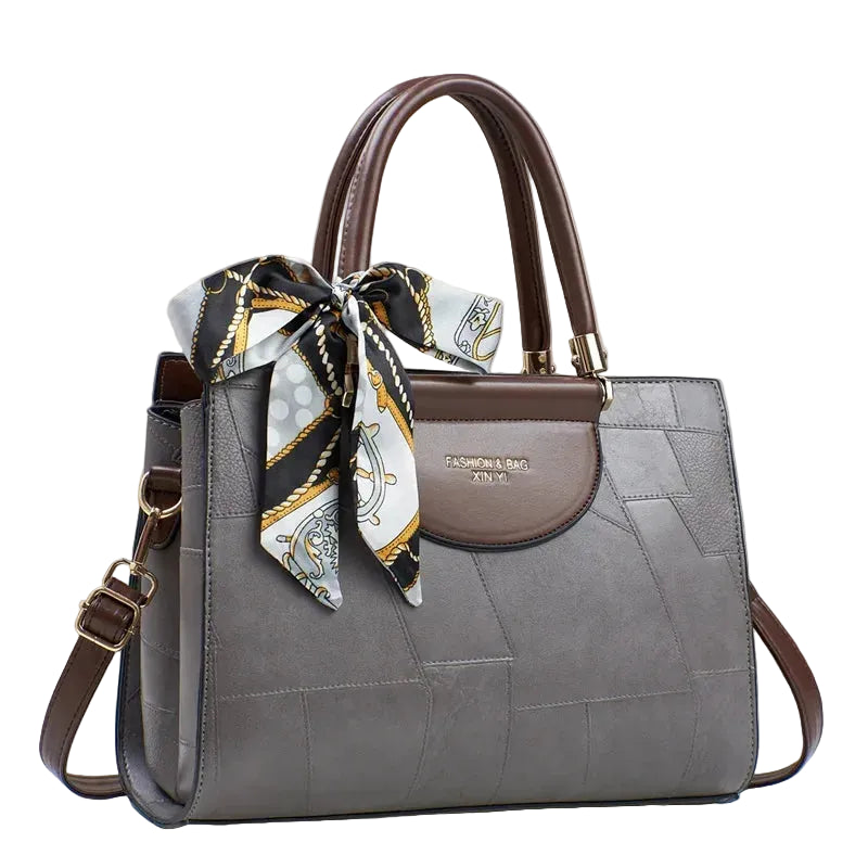 Bolso tote estructurado con huecos (cierre de cremallera + correa extraíble)