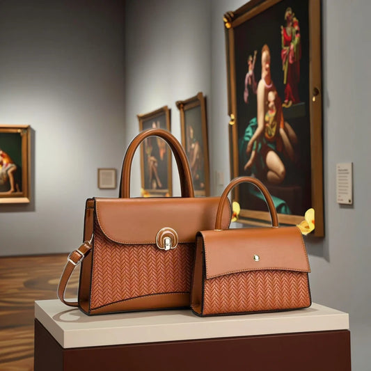 Ensemble de 2 sacs à main en cuir de créateur pour femme