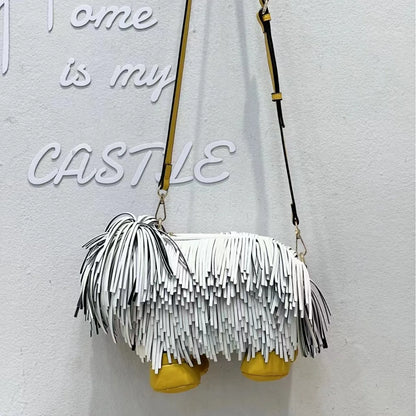 Shearling Pup Crossbody Bag