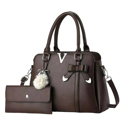Valeria Luxe Bow Satchel Set