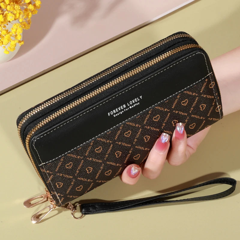 The Alithian Monogram Zip Organizer Wallet