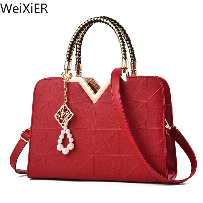 WeXier V-Handle Satchel Bag