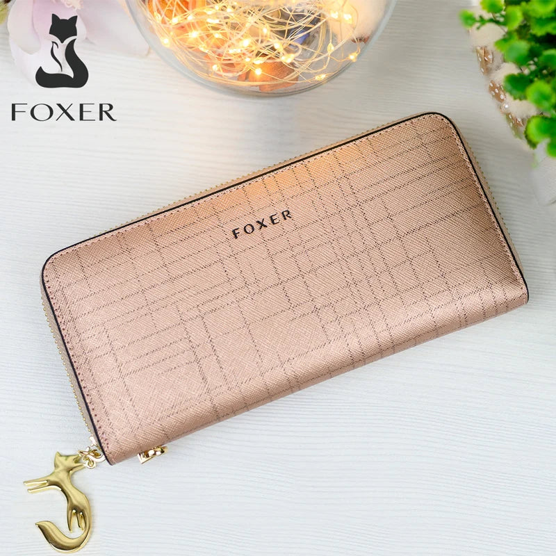 The Saffiano Foxer Luxe Zip Wallet