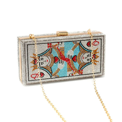 Marina Jewel Art Box Clutch