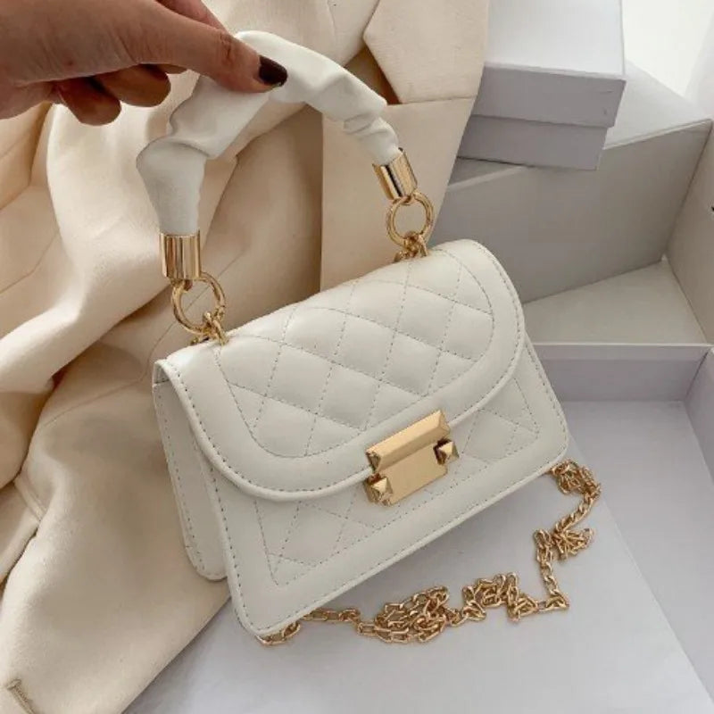 Chérie Quilted Mini Top-Handle Bag