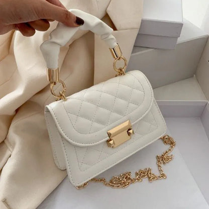 Chérie Quilted Mini Top-Handle Bag