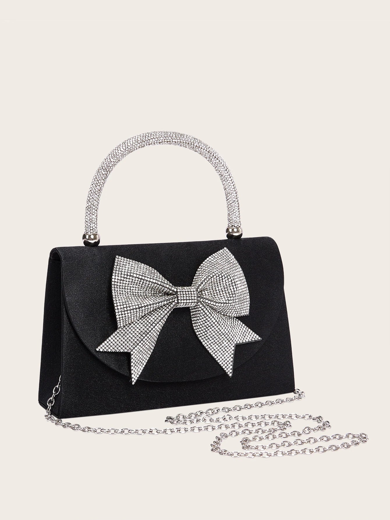 The Valencia Crystal Bow Evening Bag