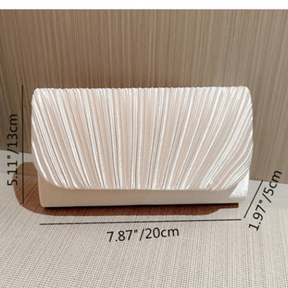 The Ivory Title Pleated Clutch