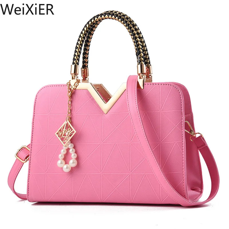 WeXier V-Handle Satchel Bag