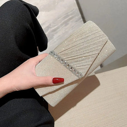 The Aurora Pleated Evening Clutch