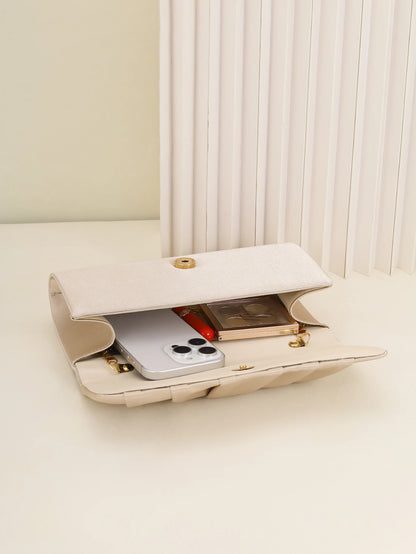 Velour Pleat Evening Clutch