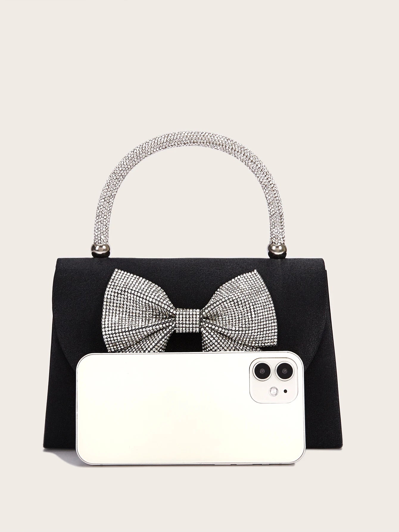 The Valencia Crystal Bow Evening Bag