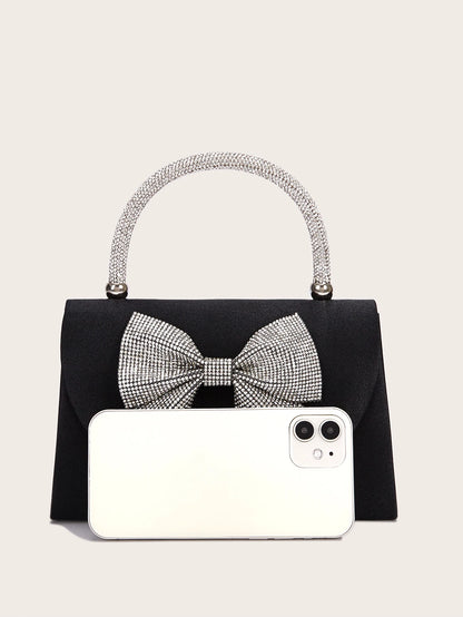 The Valencia Crystal Bow Evening Bag
