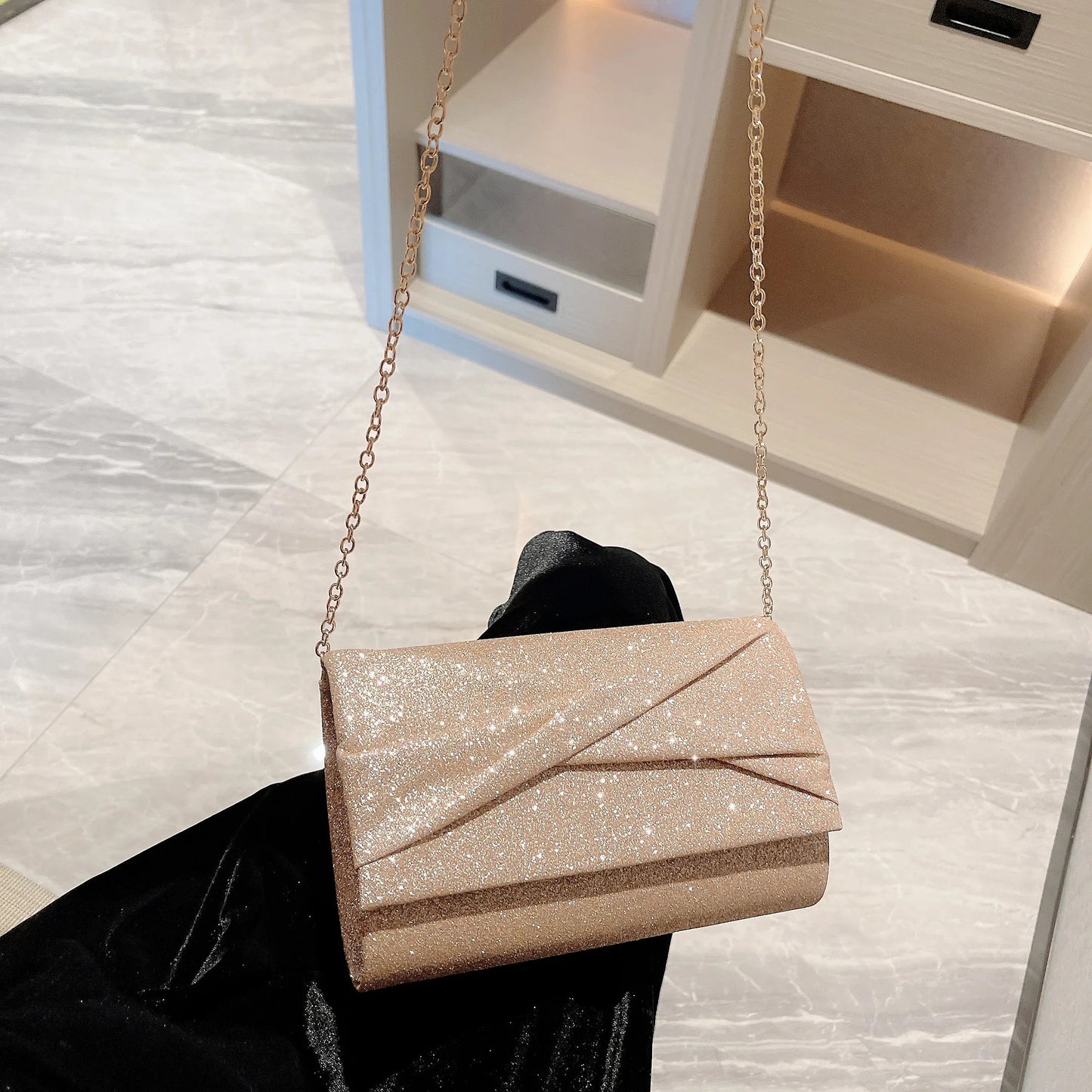 The Champagne Whisper Clutch