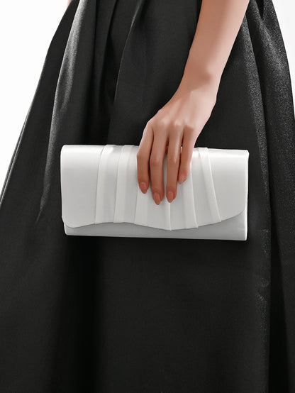 Velour Pleat Evening Clutch