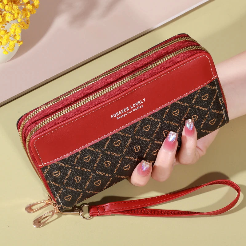 The Alithian Monogram Zip Organizer Wallet