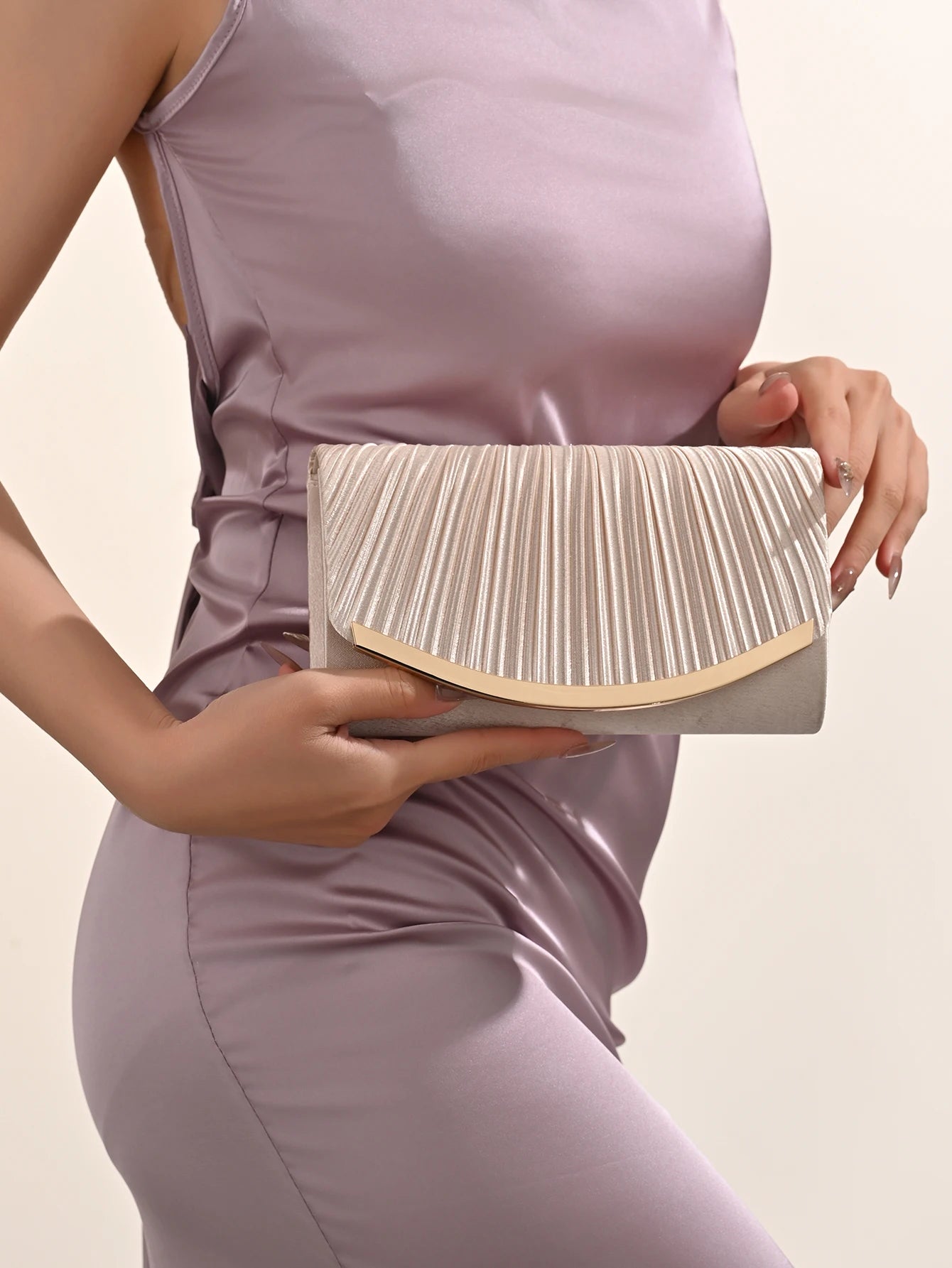 Silva Pleated Evening Clutch