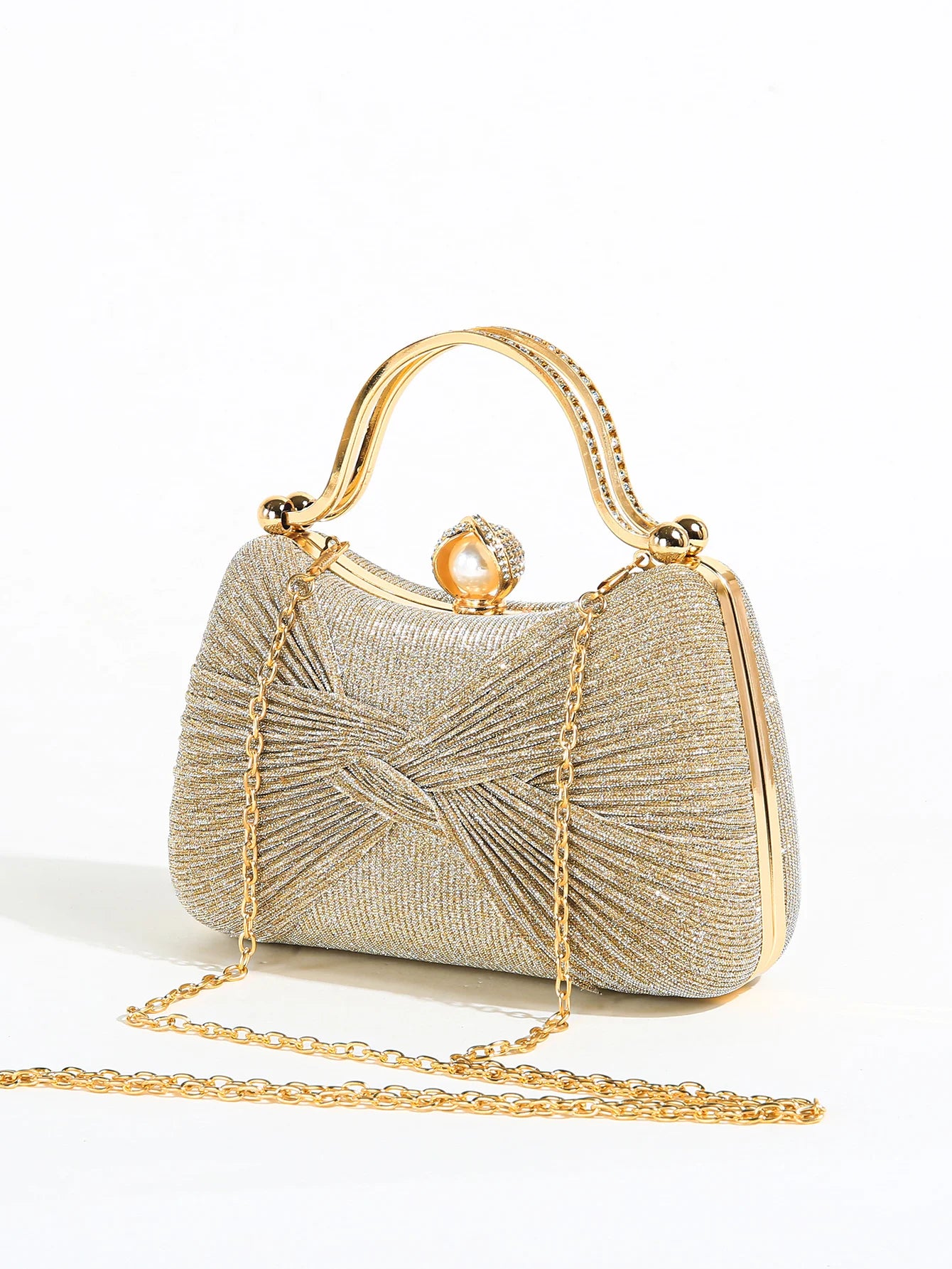 Aurielle Knot Handle Evening Clutch