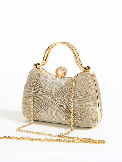 Aurielle Knot Handle Evening Clutch