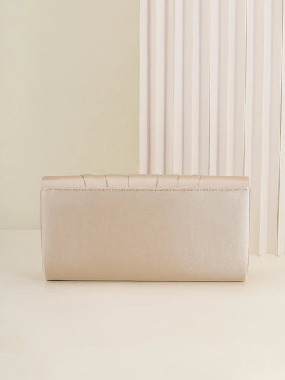 Velour Pleat Evening Clutch