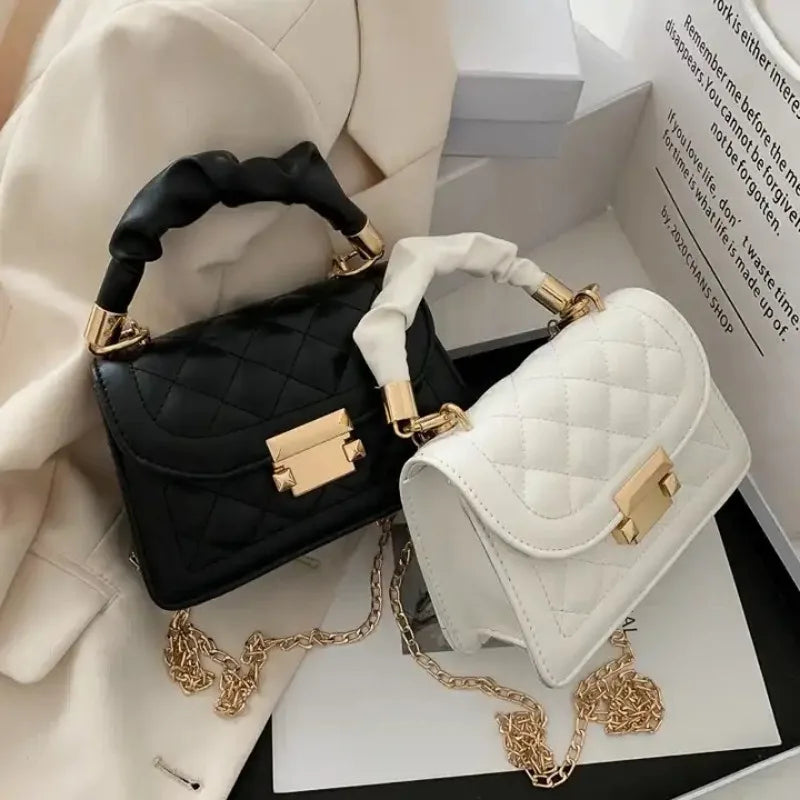 Chérie Quilted Mini Top-Handle Bag