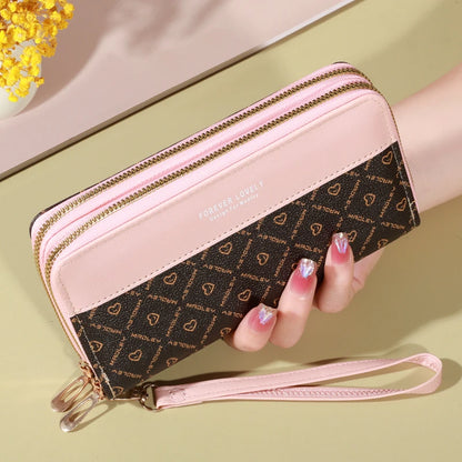 The Alithian Monogram Zip Organizer Wallet