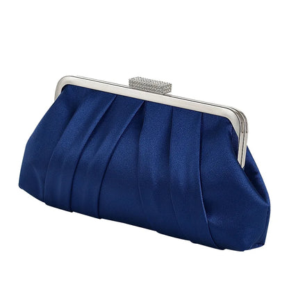 The Sapphire Silk Evening Clutch