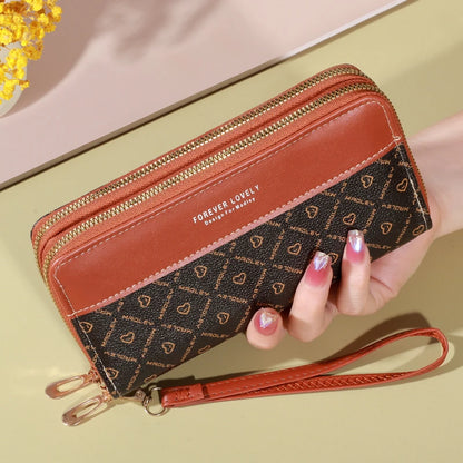 The Alithian Monogram Zip Organizer Wallet