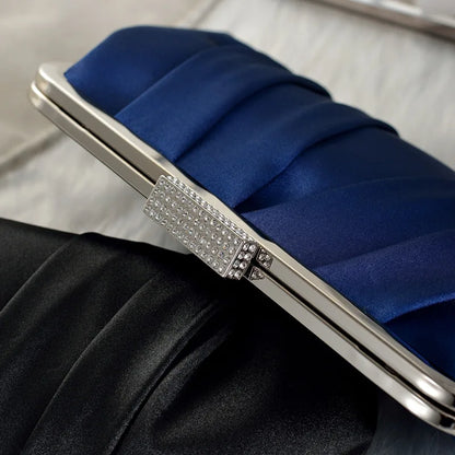 The Sapphire Silk Evening Clutch