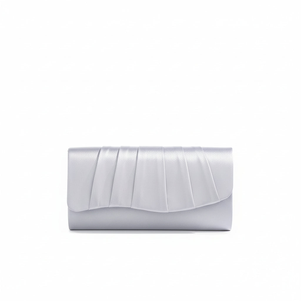Velour Pleat Evening Clutch
